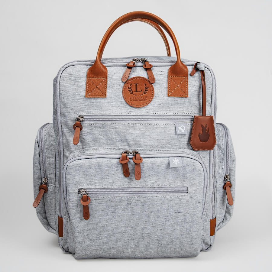 Mochila Maternidade Masterbag Baby na cor Cinza Urban da marca Laleblu.