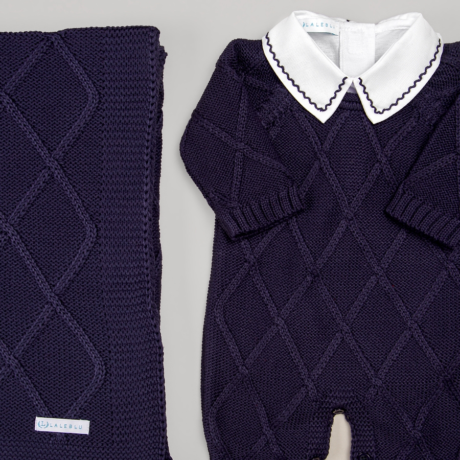 Macacão e Manta - Veneza - Naval da marca Laleblu.