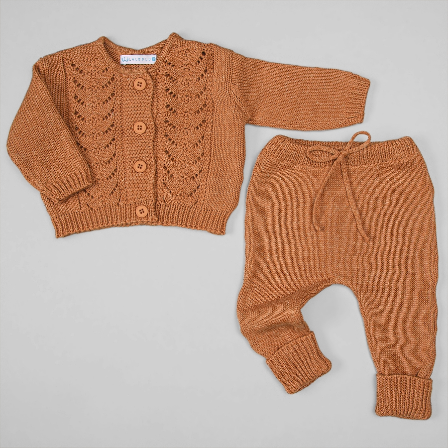 Conjunto Casaco e Calça - Porto - Terracota da marca Laleblu.